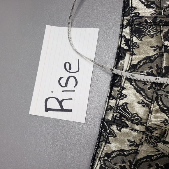 Altard state black & gold jeggings size medium - Picture 4 of 10